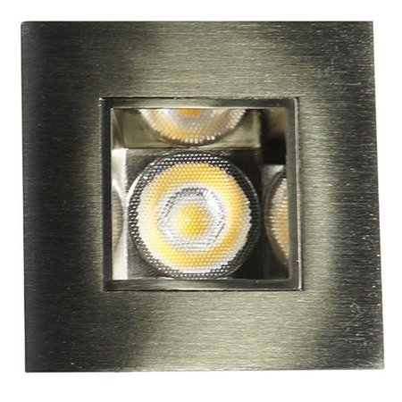 NICOR LIGHTING Nicor Lighting DQR2-10-120-3K-NK 2 in. Square LED Downlight; Nickel - 3000K DQR2-10-120-3K-NK